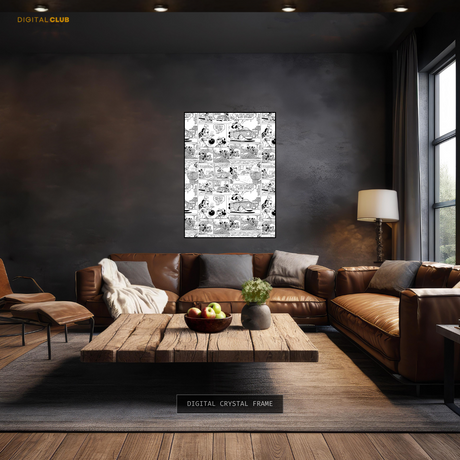 Mickey Mouse - Seamless Pattern 2 - Premium Wall Art