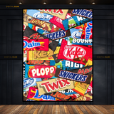 Chocolates Artwork Premium Wall Art