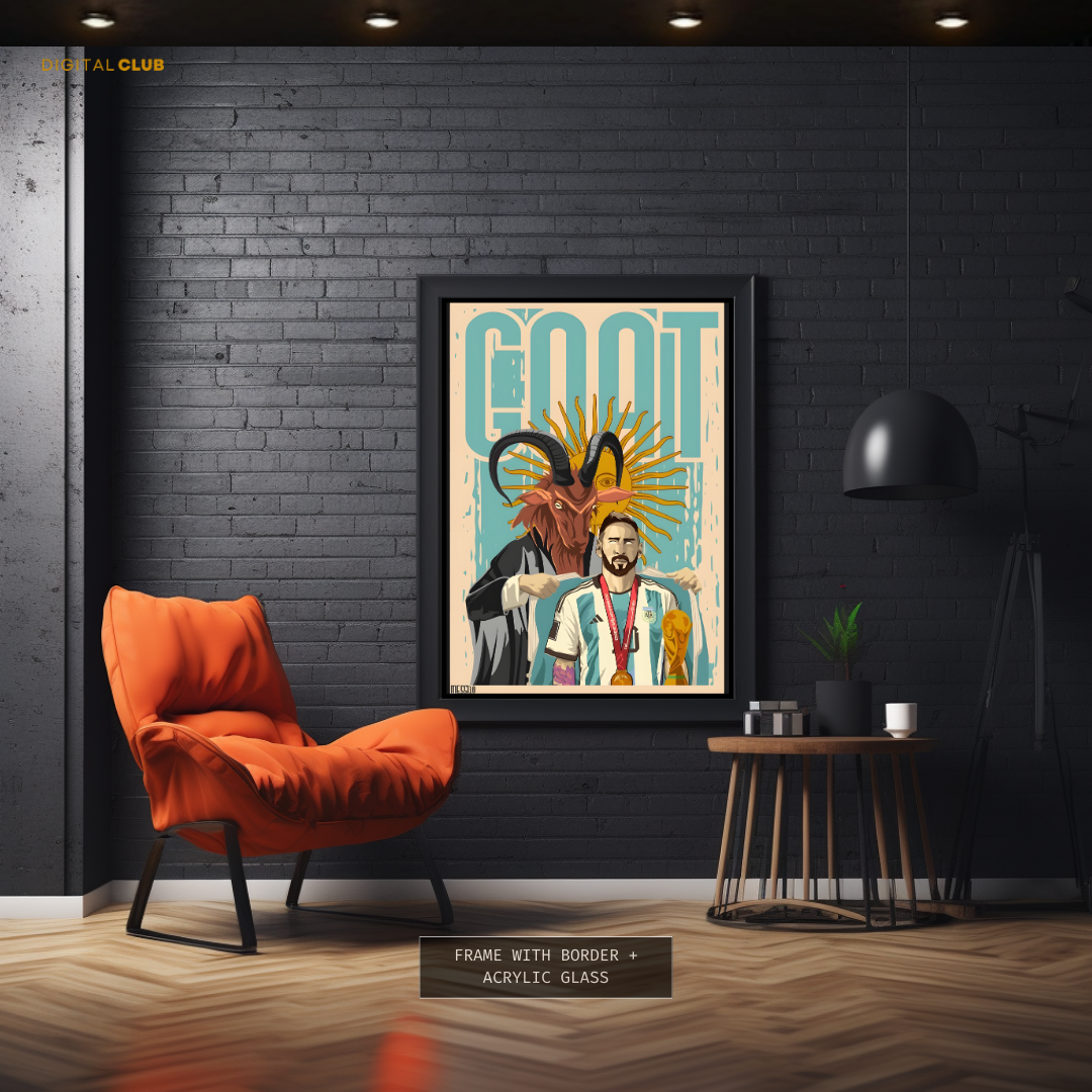 Goat Messi - Premium Wall Art