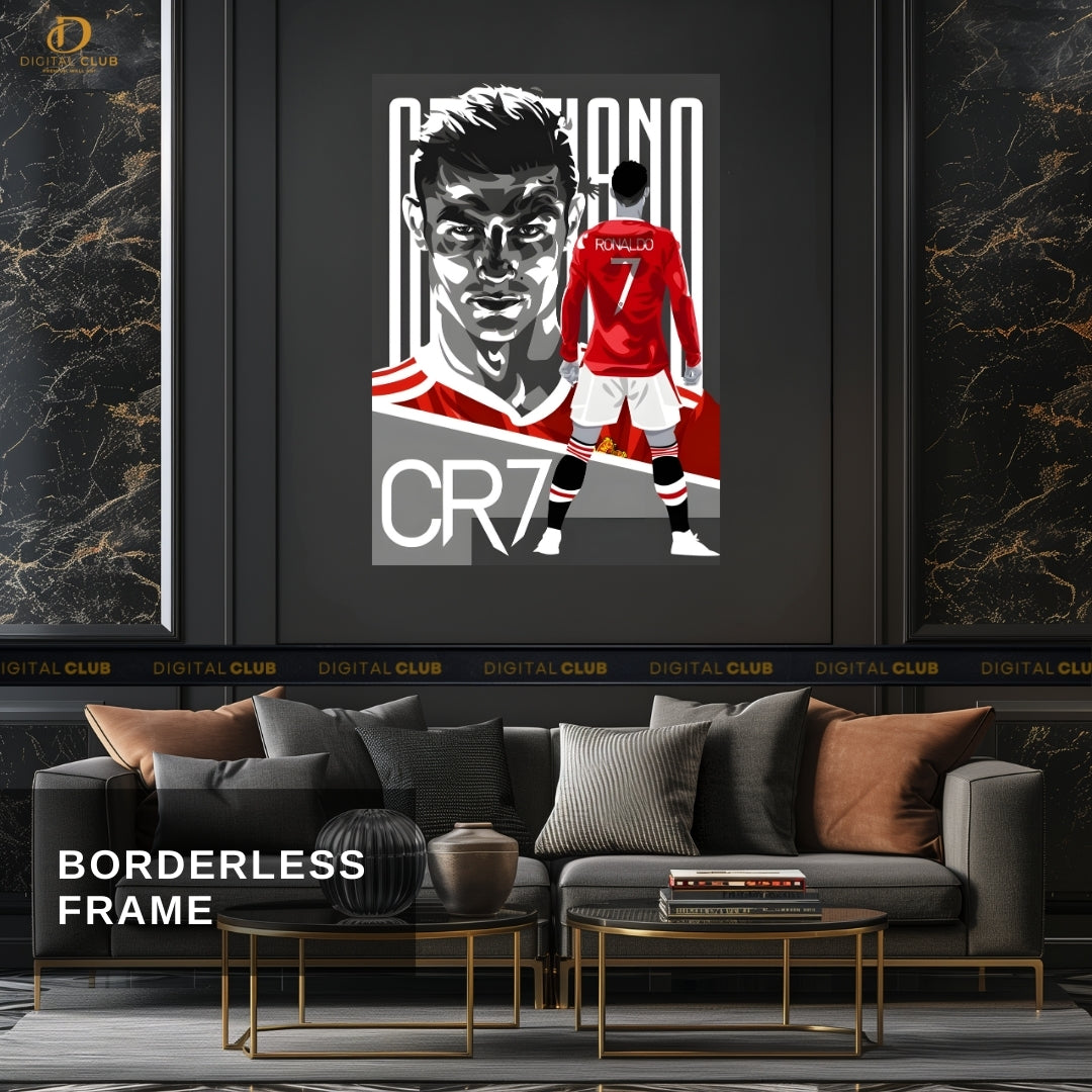 Cristiano Ronaldo 9 - Football - Premium Wall Art