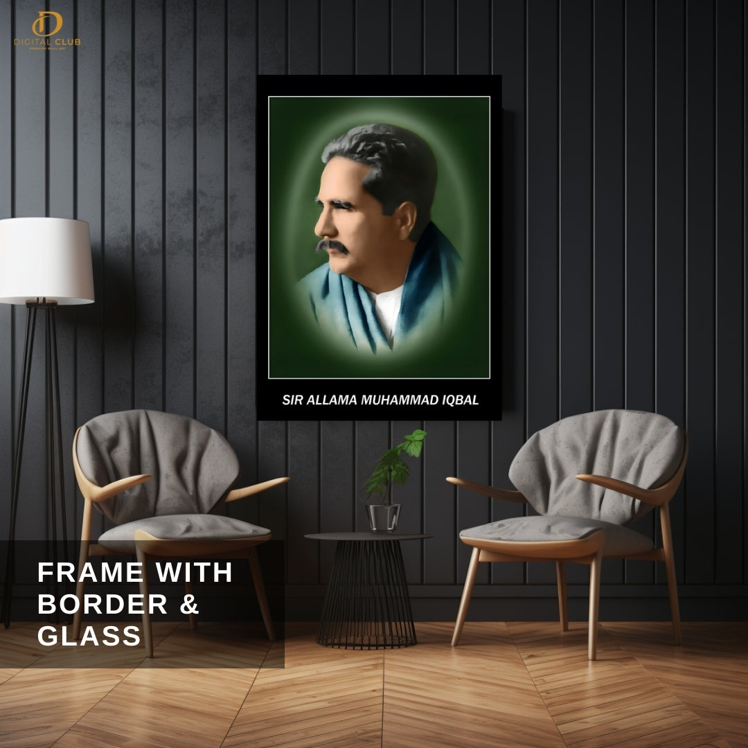 Allama Iqbal - Pakistan - Premium Wall Art