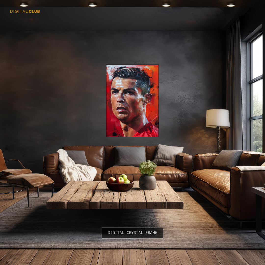 Cristiano Ronaldo Portrait Premium Wall Art