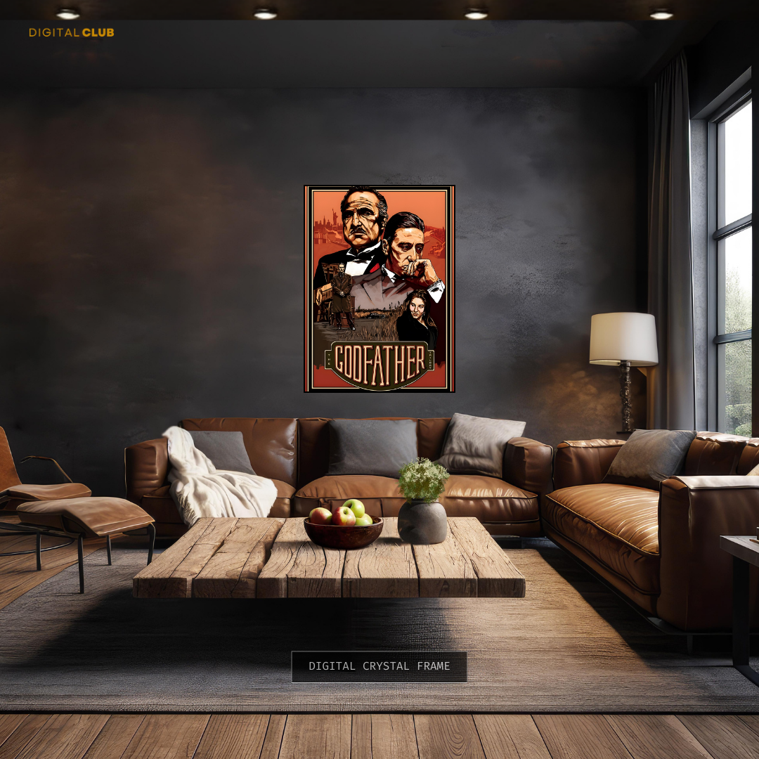 The GODFATHER Vintage Movie Premium Wall Art