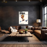 Lebron James Signed Artwork - Premium Wall Art