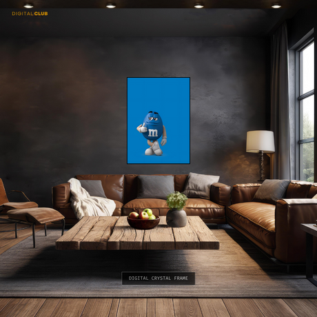 M&Ms Blue - Artwork - Premium Wall Art