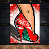 Coke Heels - Artwork - Premium Wall Art