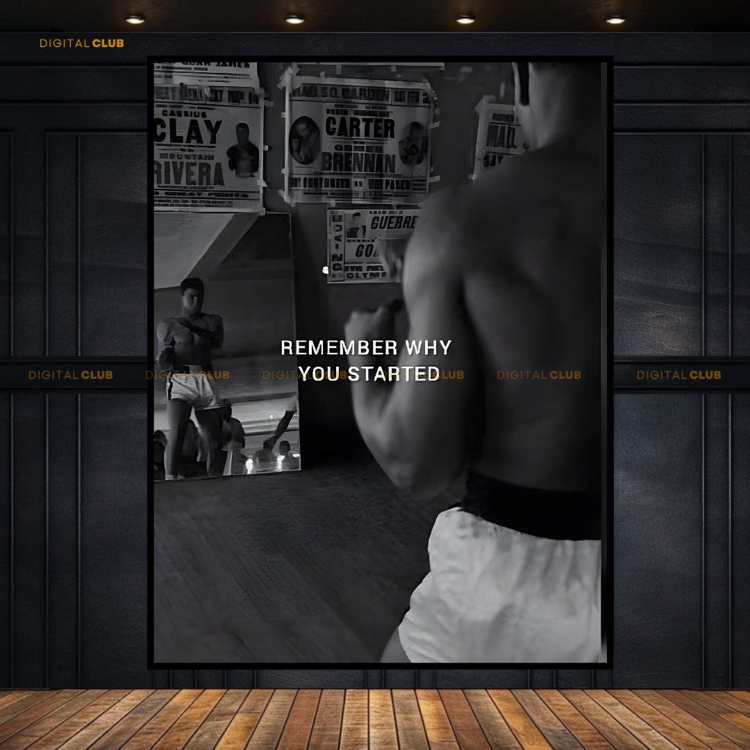 Muhammad ALI - Boxing Quote - Premium Wall Art