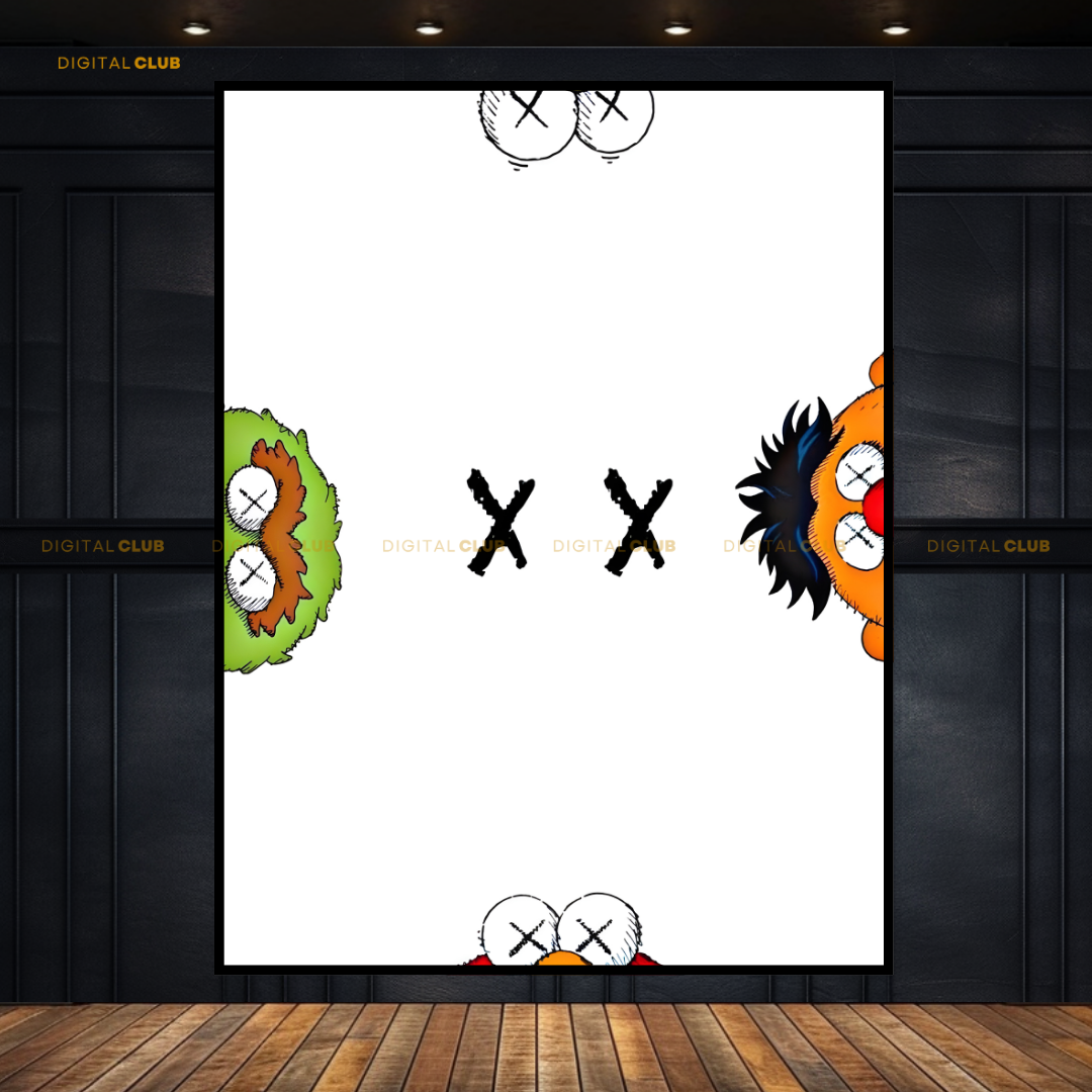 Sesame Street Cartoon Premium Wall Art