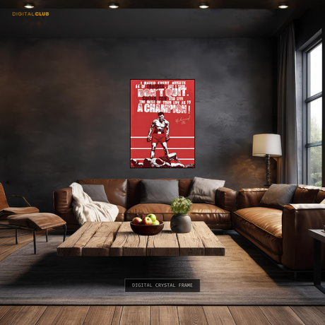 Muhammad ALI Quote Boxing Champ Premium Wall Art