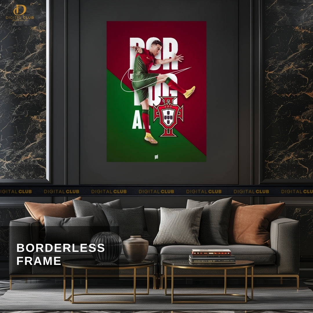 Cristiano Ronaldo 10 - Football - Premium Wall Art