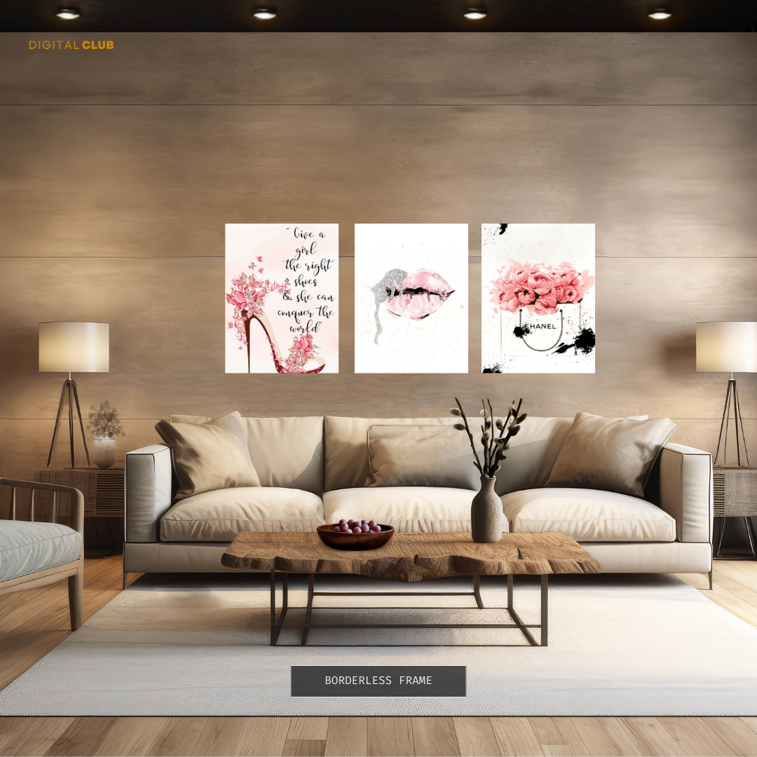 Fashion & Style Artwork 2 - 3 Panel Wall Art