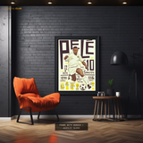 Pele Brazil Football Legend Premium Wall Art