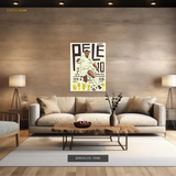 Pele Brazil Football Legend Premium Wall Art