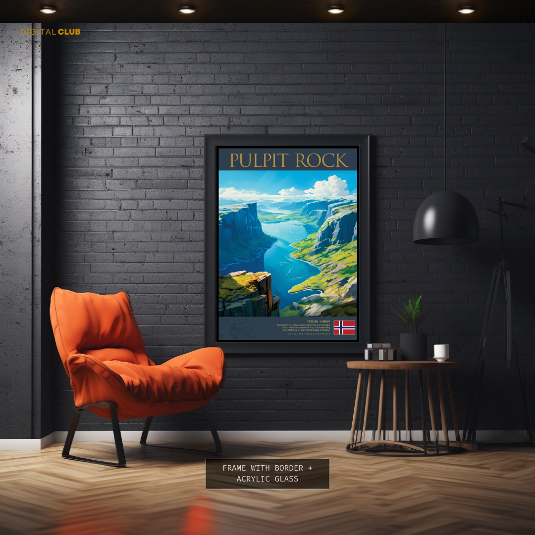 Pulpit Rock Norway Premium Wall Art