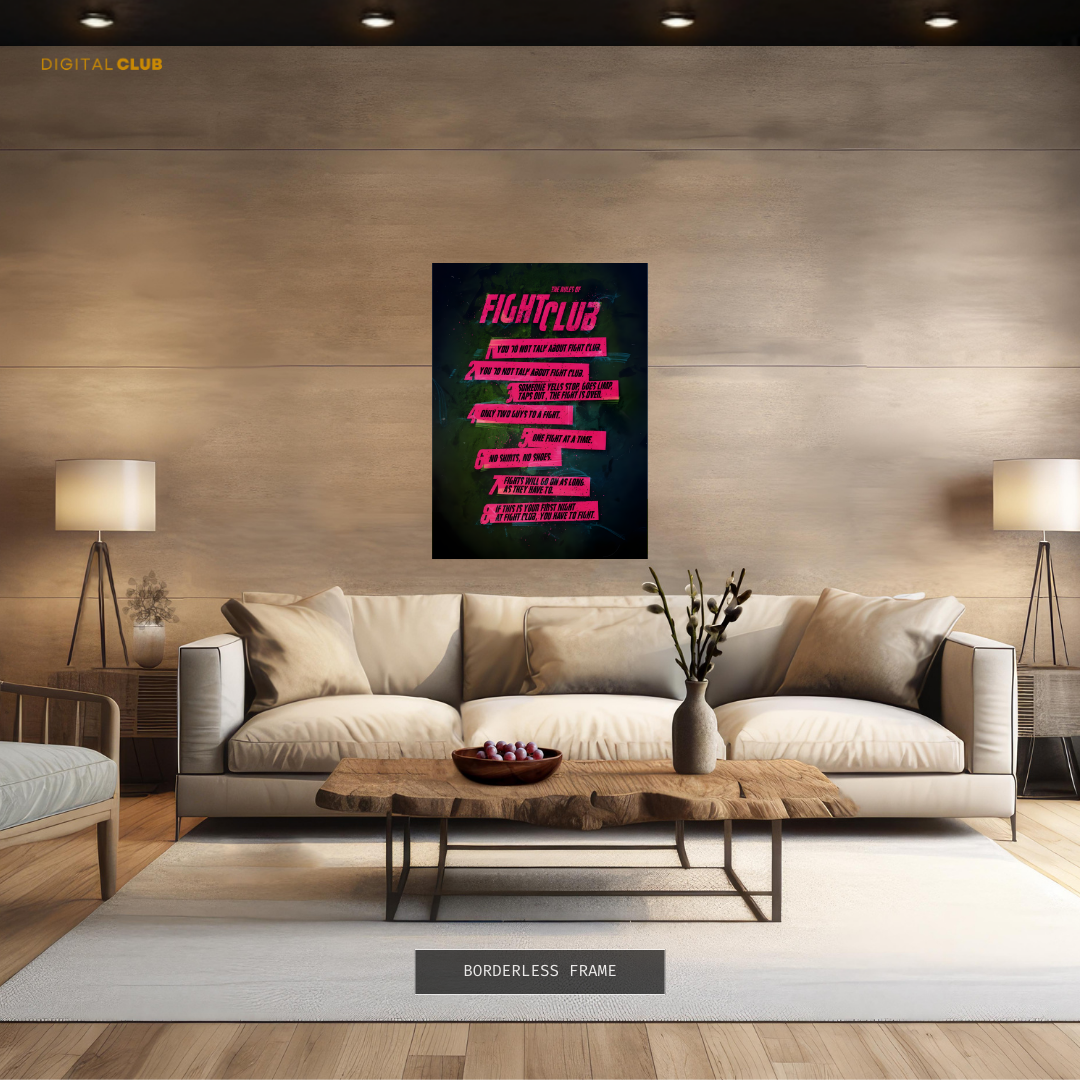 Fight Club Movie Artwork Premium Wall Art