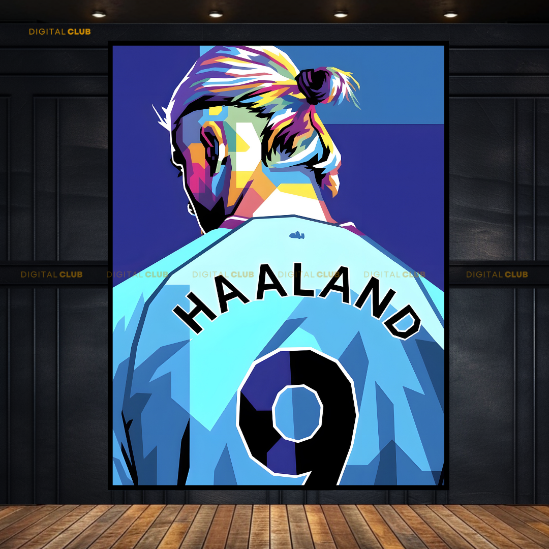 Manchester City Haaland Premium Wall Art