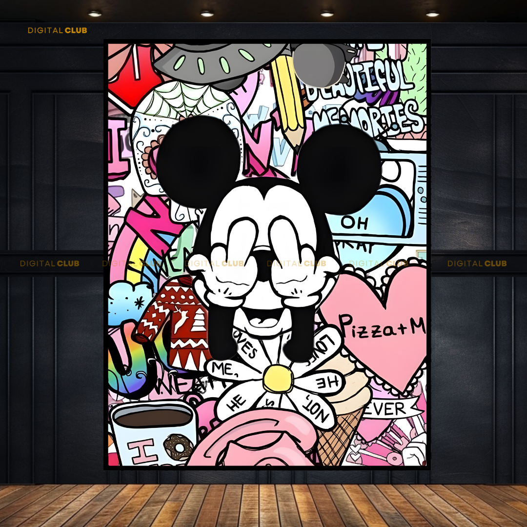 Mickey Pop Art - Artwork - Premium Wall Art