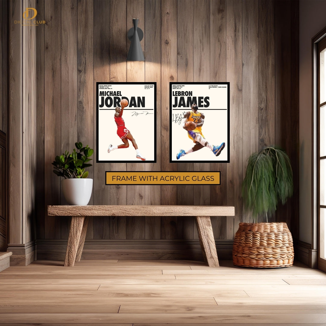 Jordan x James Basketball - 2 Panel Wall Art