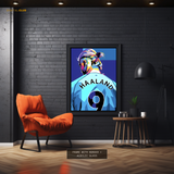 Manchester City Haaland Premium Wall Art