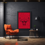 Chicago Bulls NBA Logo Premium Wall Art