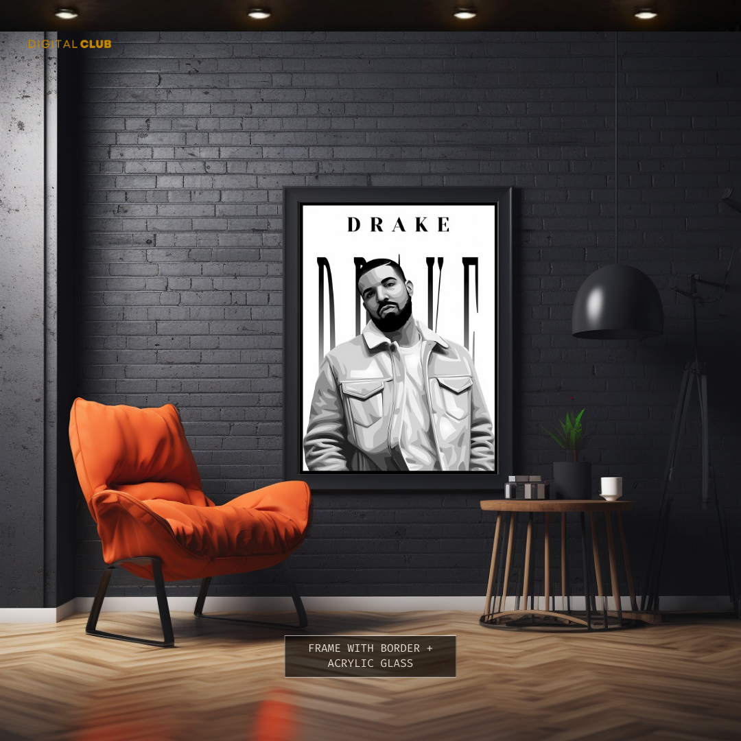 Drake Artwork - Music - Premium Wall Art