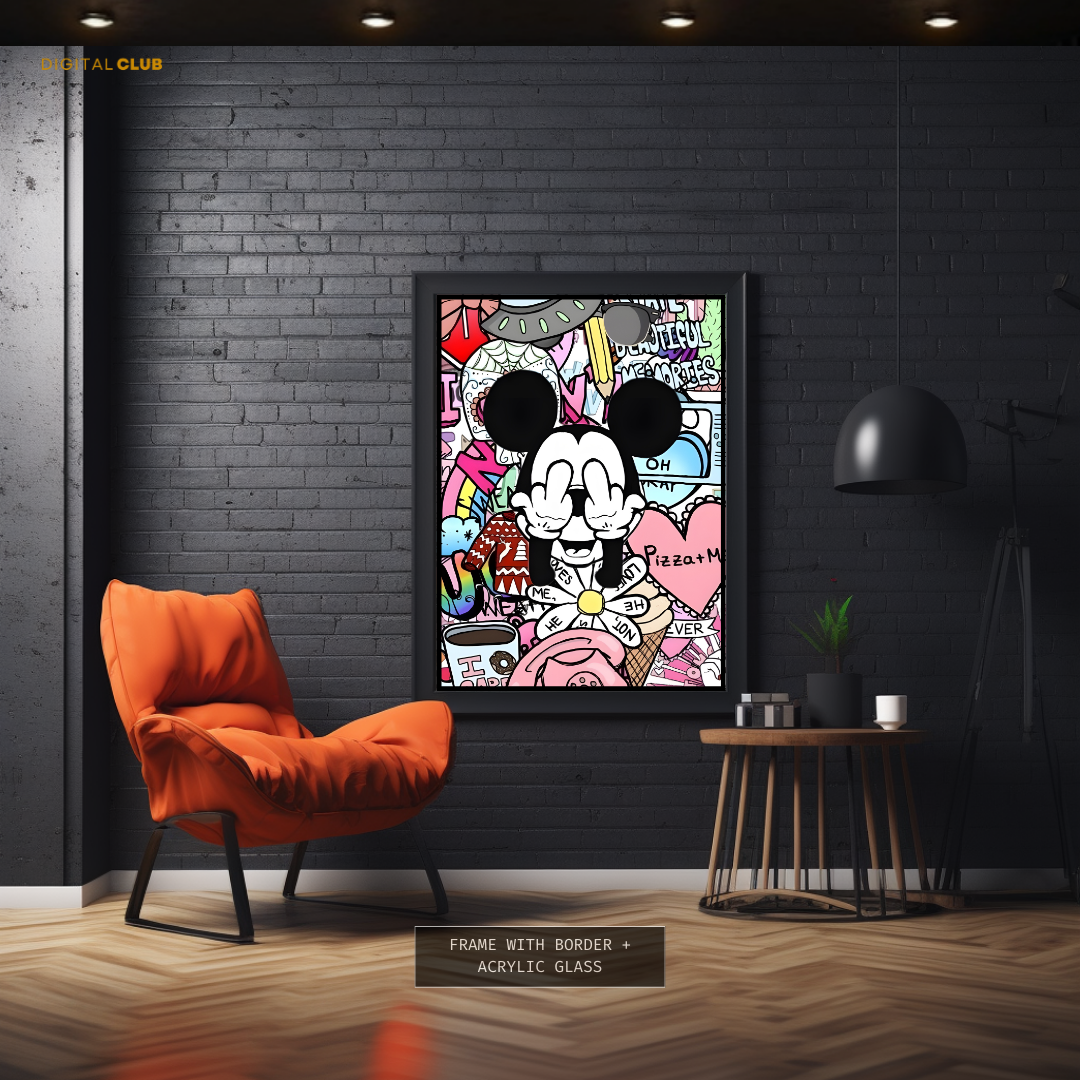 Mickey Pop Art - Artwork - Premium Wall Art