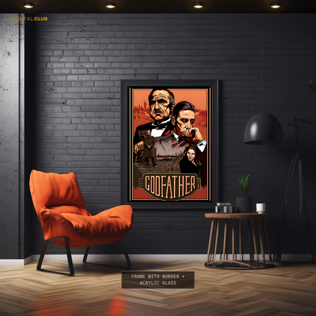 The GODFATHER Vintage Movie Premium Wall Art