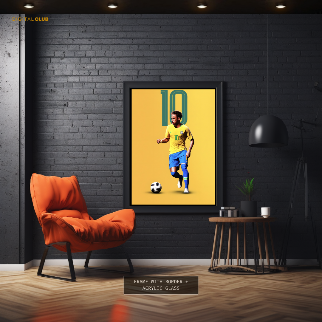 Neymar Jr - Artwork - Premium Wall Art