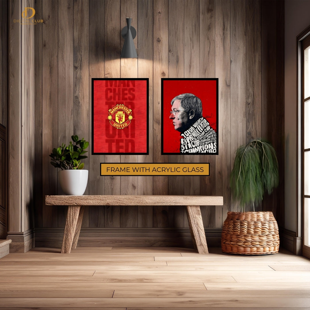 Alex Ferguson Man Utd - 2 Panel Wall Art