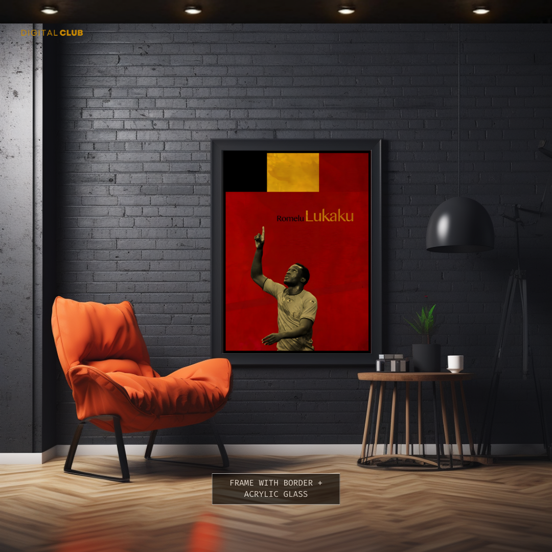 Romelu Lukaku - Football - Premium Wall Art