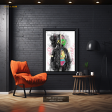 Kaws Figurine Cut in Half Premium Wall Art