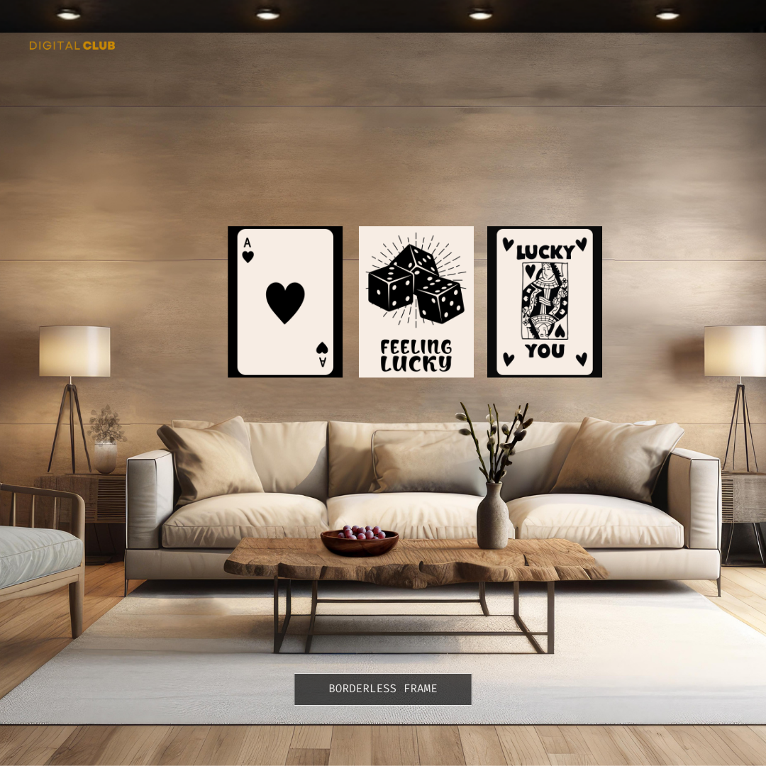 Feeling Lucky Artwork - 3 Panel Wall Art