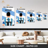 Messi - Football - Premium Wall Art