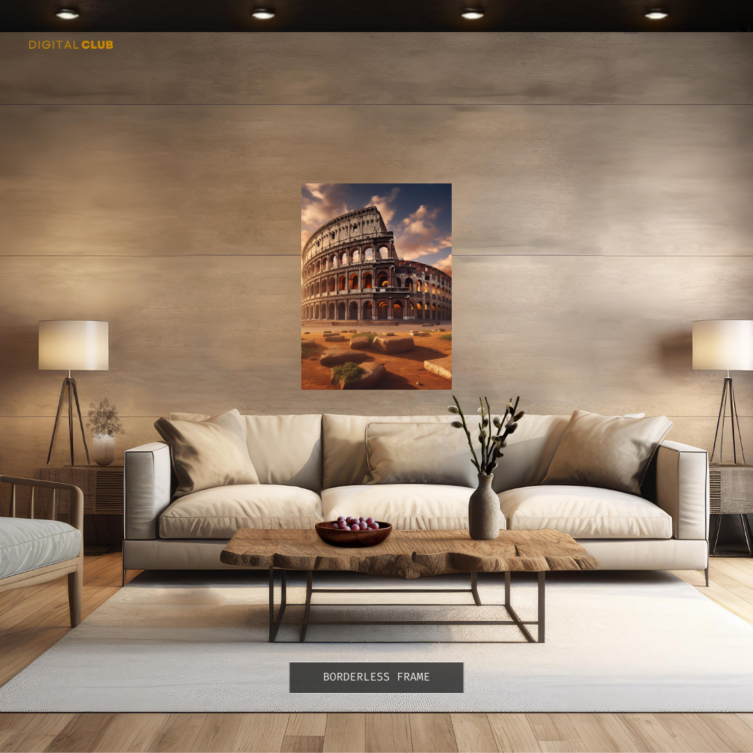 Colosseum ITALY Sunset Premium Wall Art