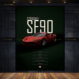 Ferrari SF90 Stradale - Artwork - Premium Wall Art