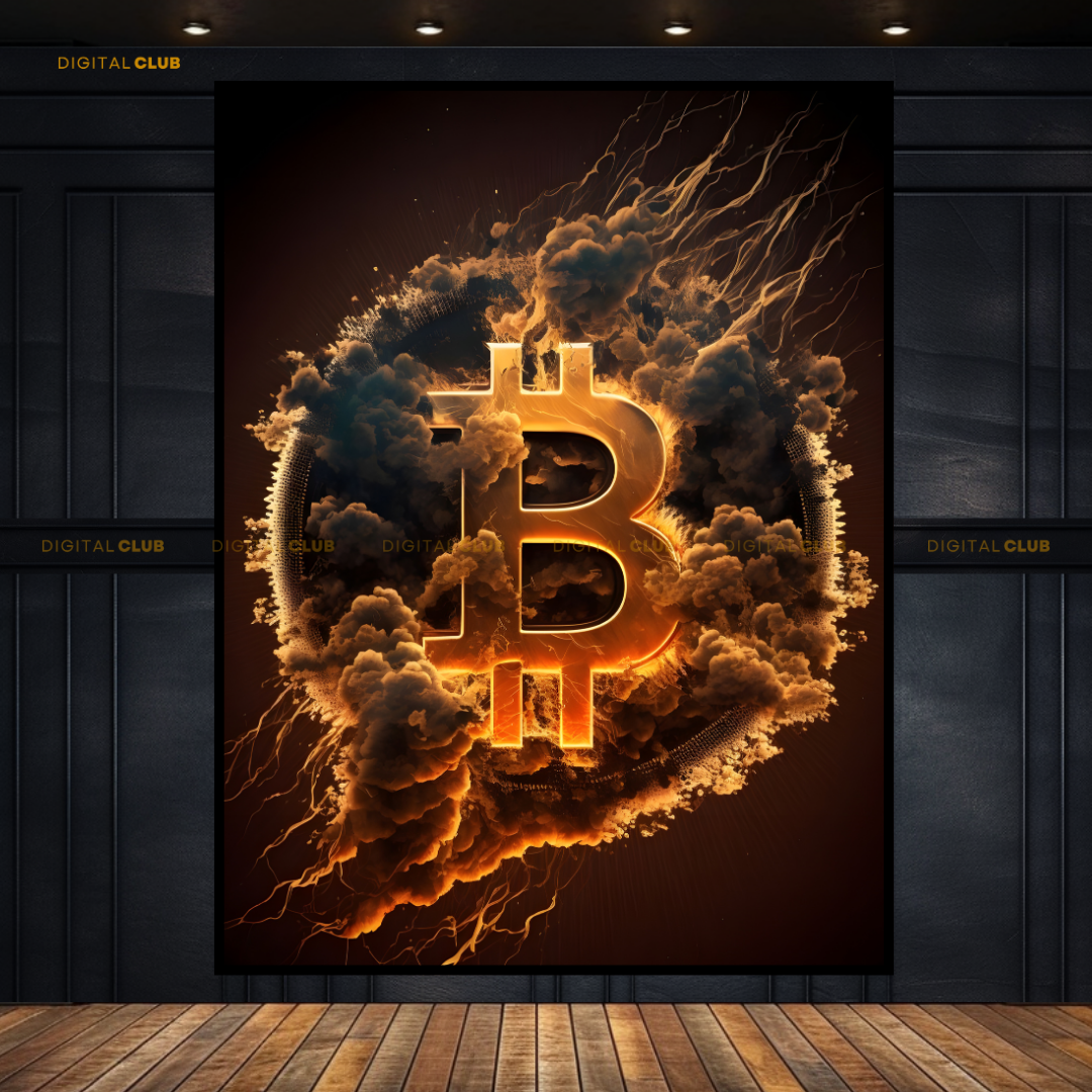 BTC Artwork - Crypto - Premium Wall Art