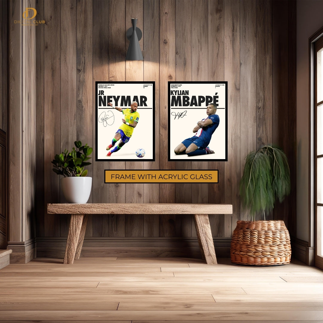 Neymar x Mbappe Football - 2 Panel Wall Art