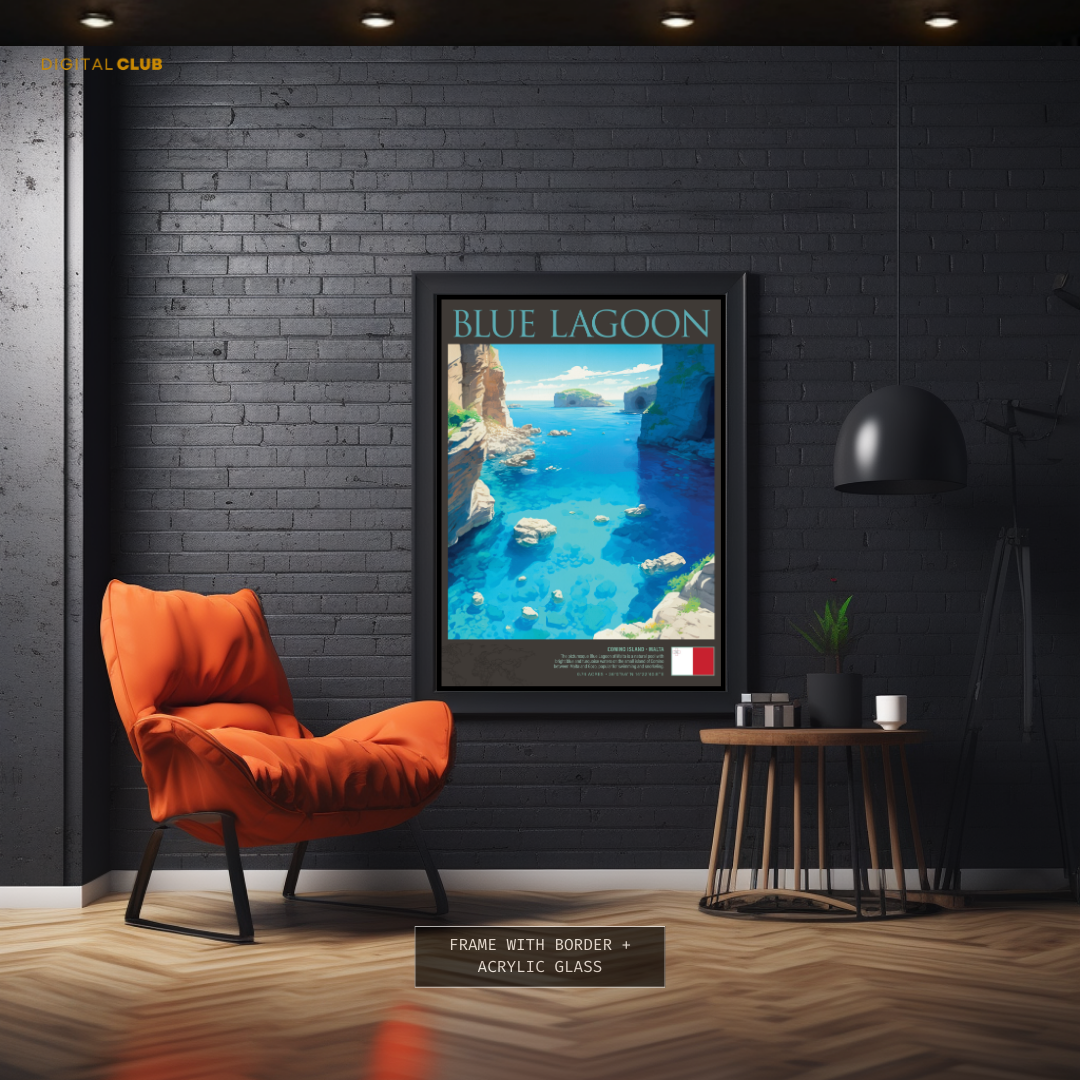 Blue Lagoon Malta Premium Wall Art