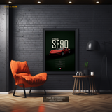 Ferrari SF90 Stradale - Artwork - Premium Wall Art