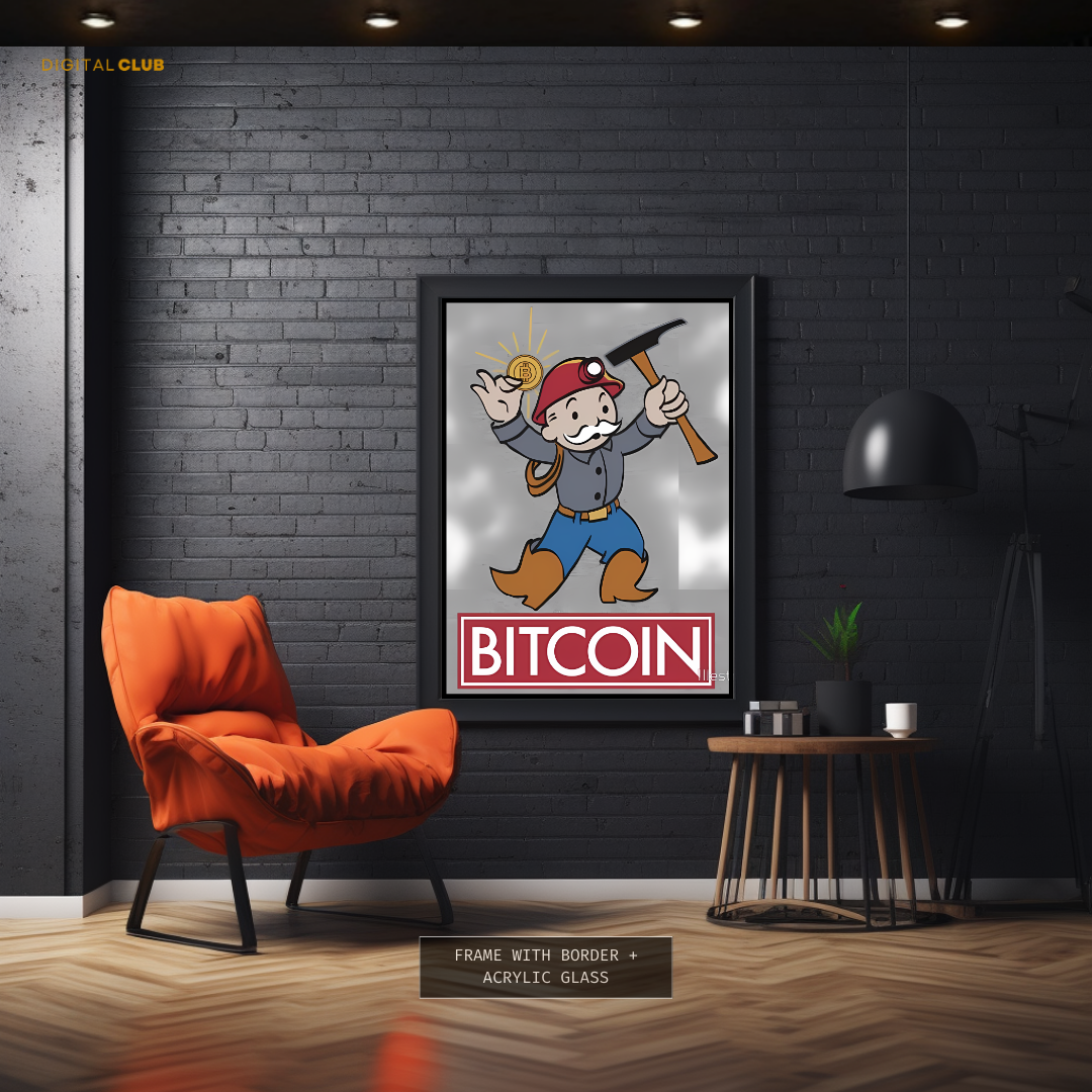 Bitcoin - Crypto - Premium Wall Art