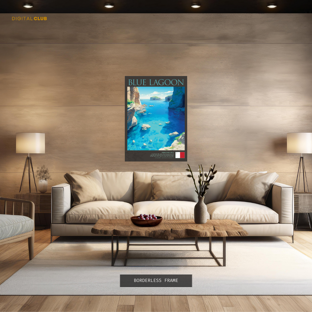 Blue Lagoon Malta Premium Wall Art