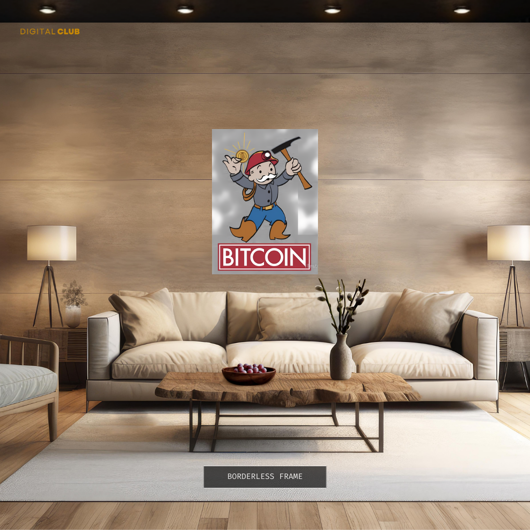 Bitcoin - Crypto - Premium Wall Art