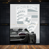 Porsche Stuttgart - Artwork - Premium Wall Art