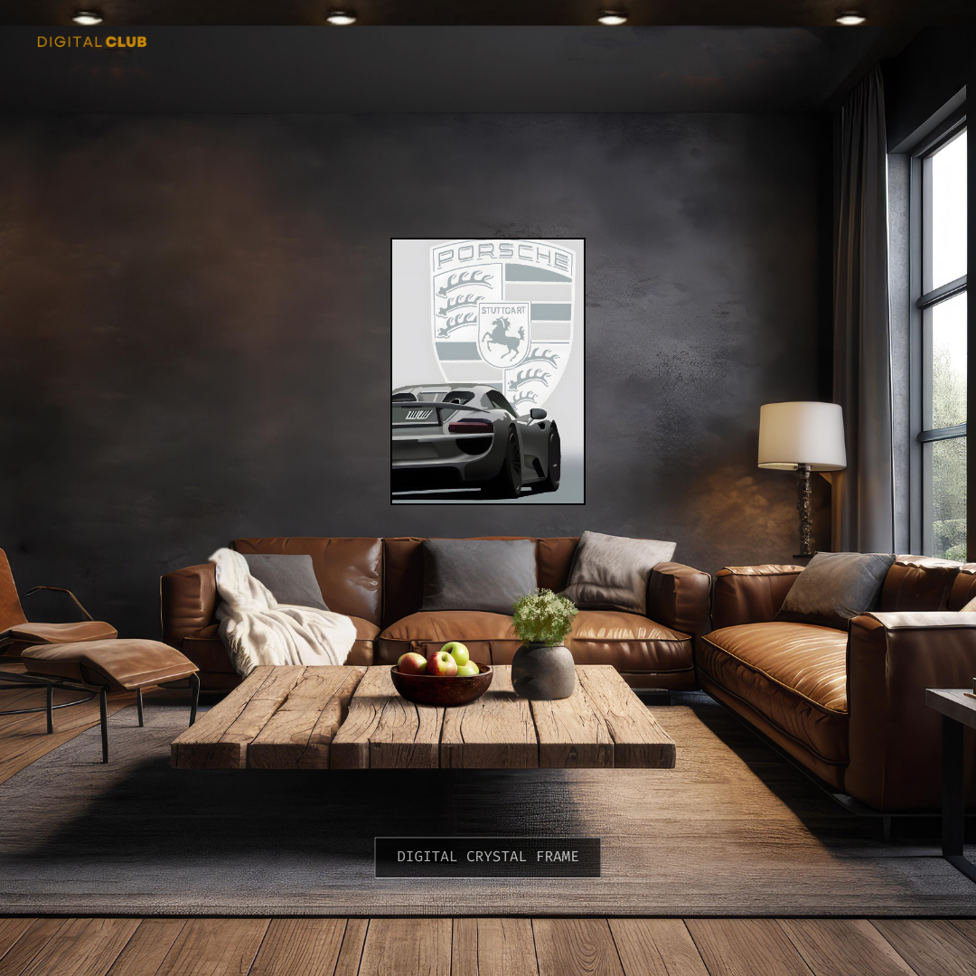 Porsche Stuttgart - Artwork - Premium Wall Art