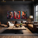 Football Stars - 3 Panel Wall Art