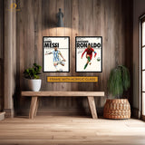 Ronaldo x Messi Football - 2 Panel Wall Art