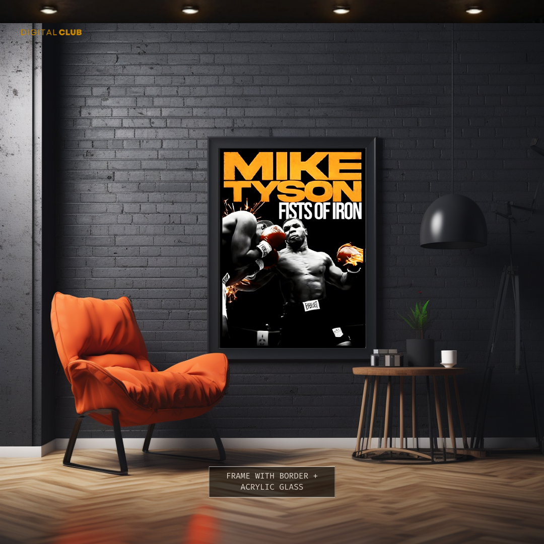 Mike Tyson - Fist Of Iron Premium Wall Art