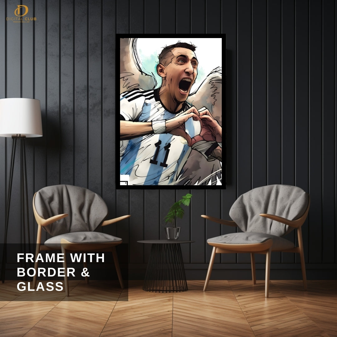 Di Maria - Football - Premium Wall Art