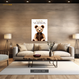 Louis Vuitton Teddy Bear Premium Wall Art