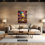 Trippy Simpsons Anime Premium Wall Art